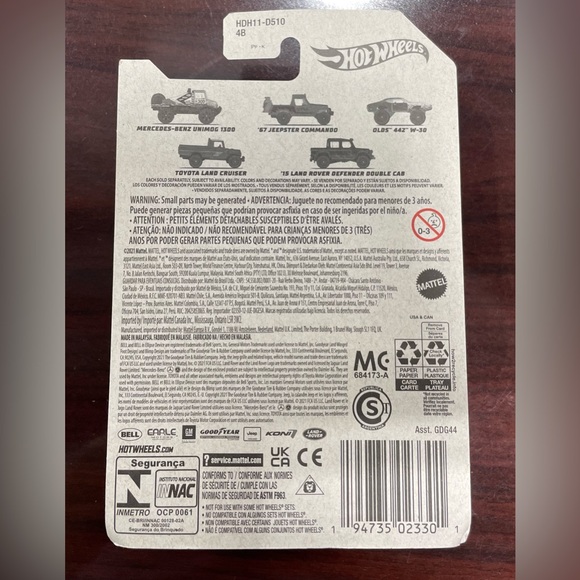 2022 Hot Wheels Off-Road Mud Runners #5 '15 Land Rover Defender Double Cab - Picture 2 of 4